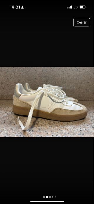 Zapatillas Zara ante y piel