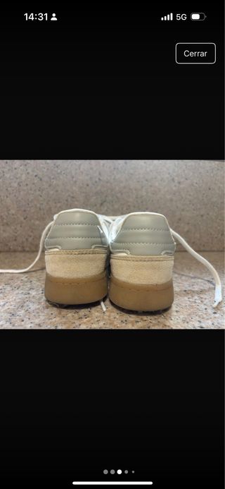 Zapatillas Zara ante y piel