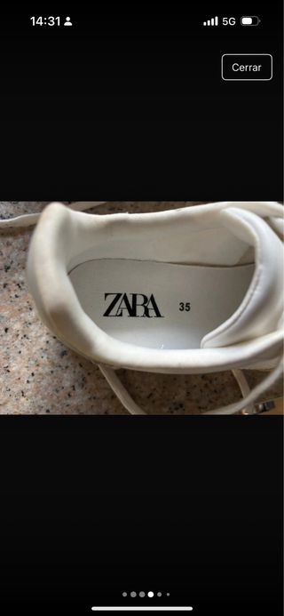 Zapatillas Zara ante y piel