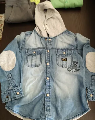 Completo jeans con cappuccio