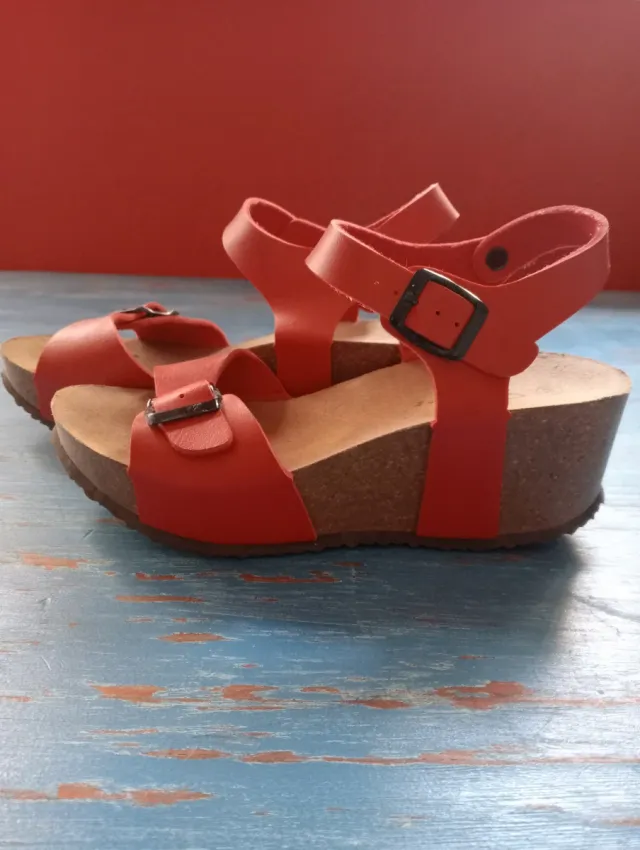 Sandalias Rojas