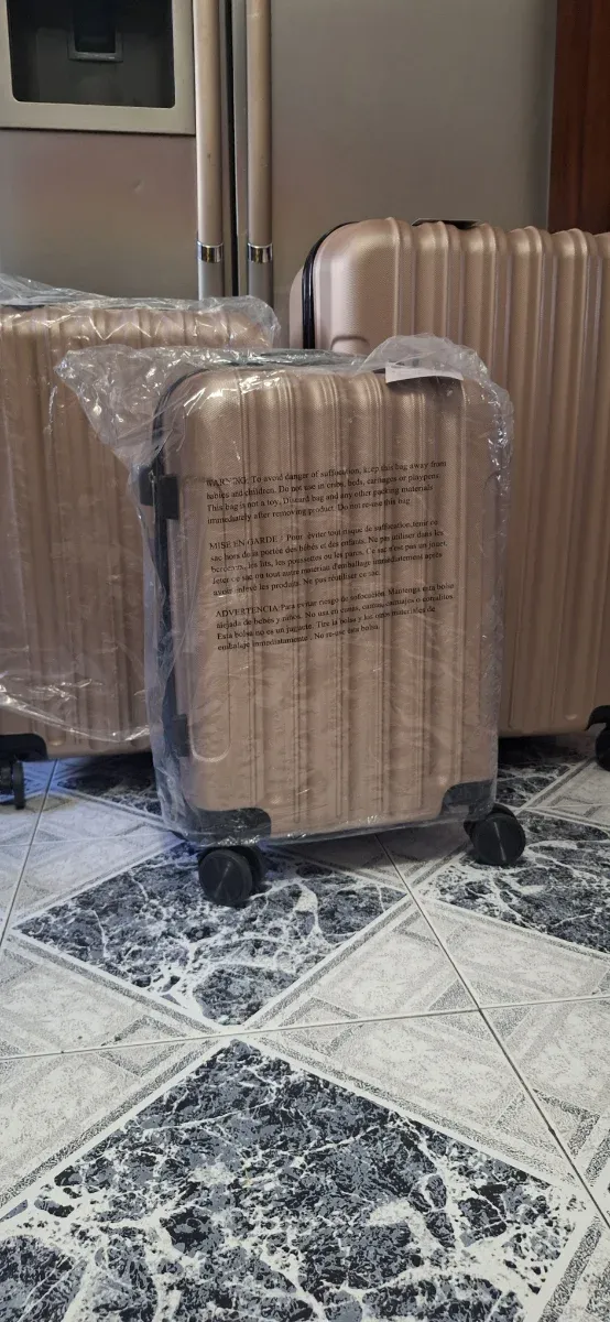 Maletas de viaje 3pzs 28,24 y 20 pulgadas caqui