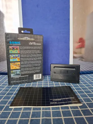 MEGADRIVE SONIC 1 ORIGINAL COMPLETO 