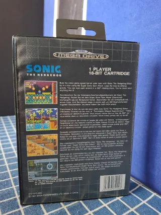 MEGADRIVE SONIC 1 ORIGINAL COMPLETO 