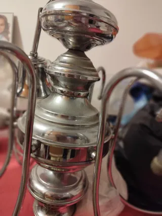Lámpara de techo cristal y metal