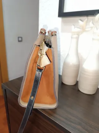 Bolso Parfois beige y marrón