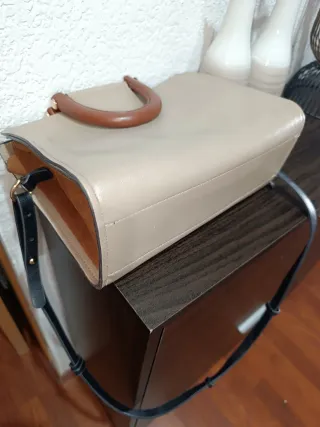 Bolso Parfois beige y marrón