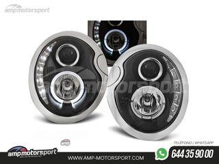 FAROS DELANTEROS LUZ DIURNA / OJOS DE ANGEL PARA MINI COOPER 2001-2006