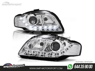 FAROS DELANTEROS LUZ DIURNA LED PARA AUDI A4 B7