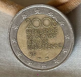 Moneda 2€ Francia 2008 Presidencia UE
