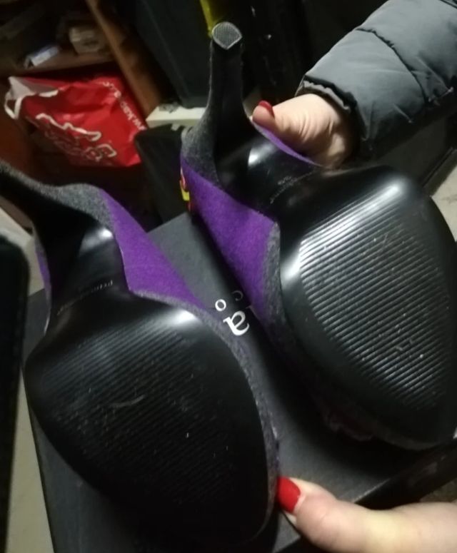 Scarpe Primadonna n.39 Viola con Fiore