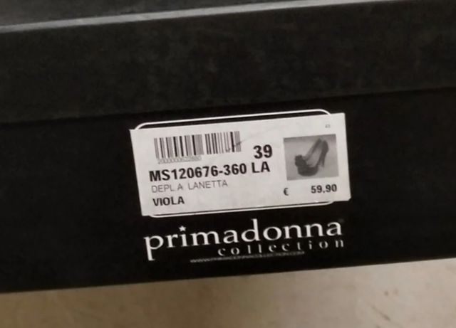 Scarpe Primadonna n.39 Viola con Fiore