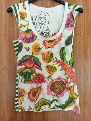 Camiseta mujer estampado floral