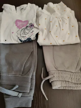 Set 4 pezzi abbigliamento bimba
