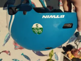 Casco bici o skate Btwin Talla S Azul