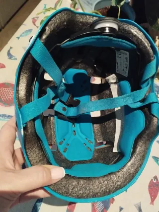 Casco bici o skate Btwin Talla S Azul