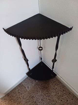 Rinconera Hierro Forja Negra