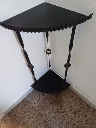 Rinconera Hierro Forja Negra