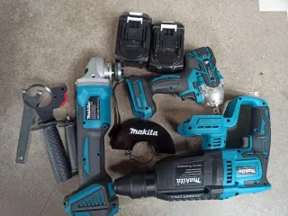 Maletín Makita taladro+radial+percutor+2 baterías