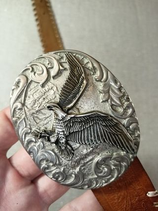 Cintura in Pelle Messicana con Aquila nera
