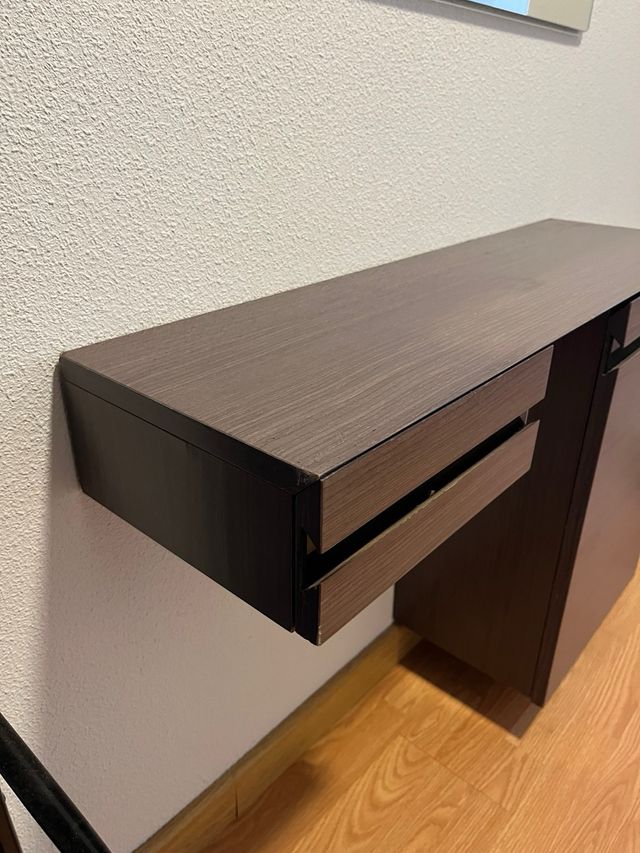 Mueble recibidor madera y metal