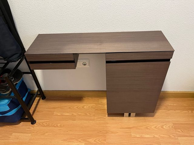 Mueble recibidor madera y metal