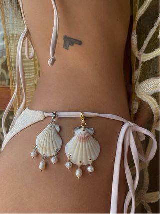 Ciondolo conchiglia e perle