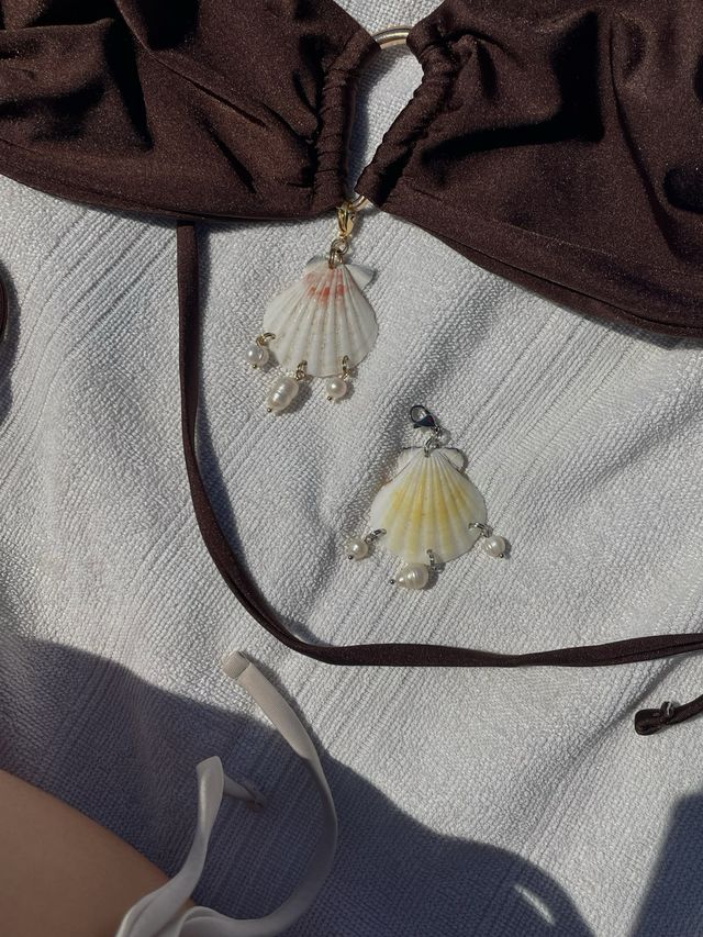 Ciondolo conchiglia e perle