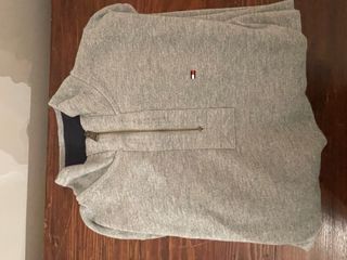 Maglioncino Tommy Hilfiger Grigio Zip