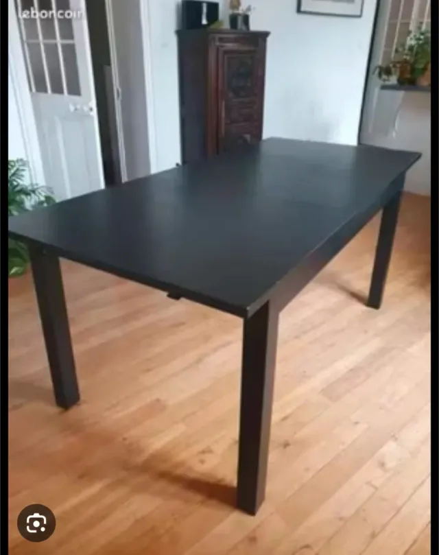 Mesa Ikea Ingatorp Negra 155x87