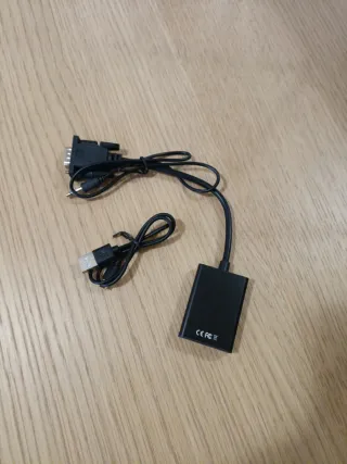 Adaptador VGA a HDMI con USB