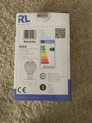 Lámpara LED RL Bombilla Multicolor