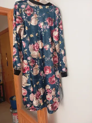 Ribeka terciopelo floral talla única