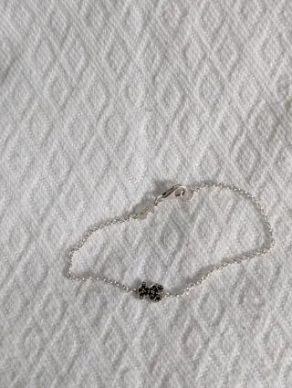 Pulsera Tous Oso Negro Plata