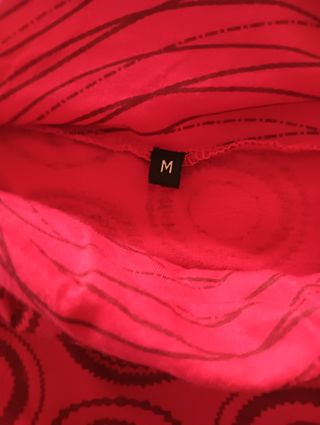 Falda Desigual Talla M/38/10 Estampado Círculos