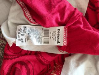 Falda Desigual Talla M/38/10 Estampado Círculos