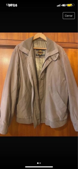 Chaqueta marrón hombre