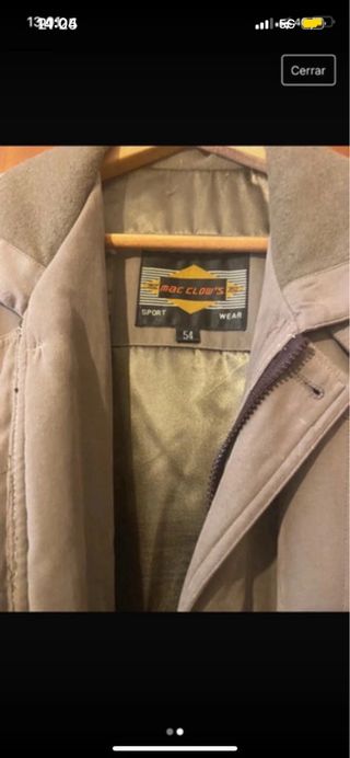 Chaqueta marrón hombre