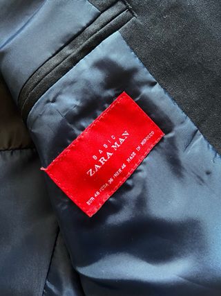 Blazer Zara Hombre Negro