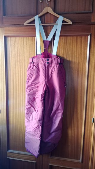 Pantalón de sky Decathlon granate