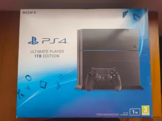 PS4 1TB Jet Black CUH-1612B y 2 mandos