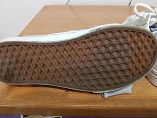 Zapatillas Vans Mujer Piel Blancas Talla 38