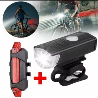 Luces Bicicleta Delantera y Trasera USB