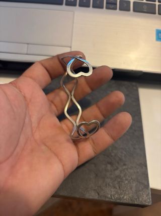 Pulsera Plata de ley 925 • Terminación Corazón