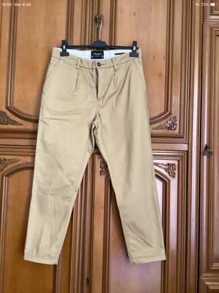 Pull&Bear Pantalone Uomo Beige Taglia M