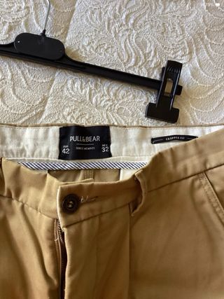 Pull&Bear Pantalone Uomo Beige Taglia M