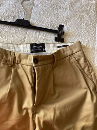 Pull&Bear Pantalone Uomo Beige Taglia M
