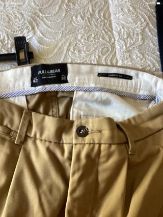 Pull&Bear Pantalone Uomo Beige Taglia M