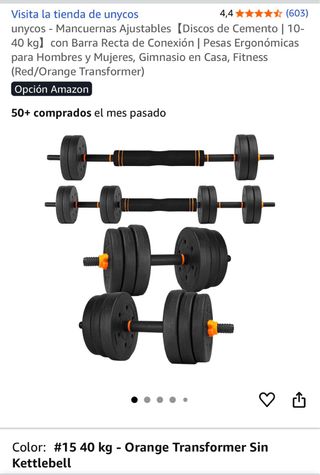 Juego Mancuernas 40kg Ajustables Sin Abrir