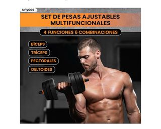 Juego Mancuernas 40kg Ajustables Sin Abrir